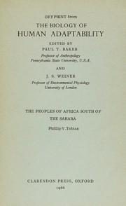 Cover of The biology of human adaptability