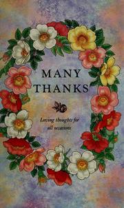 Cover of: Many thanks