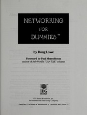 Cover of: Networking for dummies