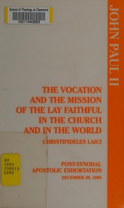 Cover of: Christifideles laici