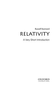 best books about Relativity Relativity: A Very Short Introduction