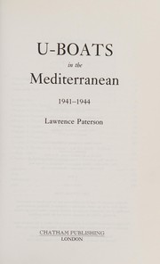 best books about u boats U-Boats in the Mediterranean, 1941-1944