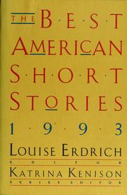 Cover of: The Best American Short Stories 1993