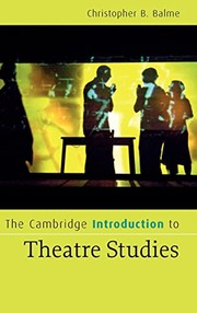 best books about theatre The Cambridge Introduction to Theatre Studies