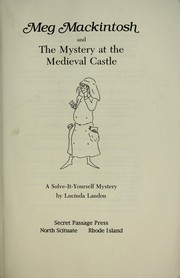 Cover of: Meg Mackintosh and the Mystery at the Medieval Castle