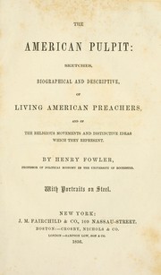 Cover image for The American Pulpit