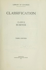 Cover of: Classification