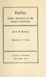 Cover of: Raffles, Further Adventures of the Amateur Cracksman