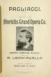 Cover of: Pagliacci