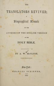 Cover of: The translators revived