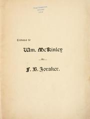 Cover of: Tributes to William McKinley