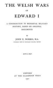 Cover of: The Welsh wars of Edward I