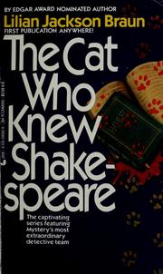 best books about Cats Fiction The Cat Who Knew Shakespeare