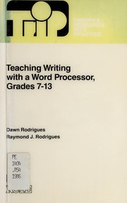 Cover of: Teaching writing with a word processor