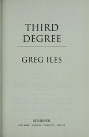 Cover of: Third Degree: A Novel