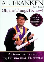Cover of: Oh, The Things I Know