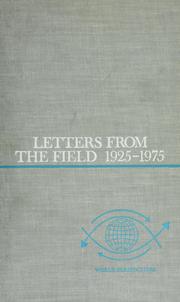 Cover of: Letters from the field, 1925-1975