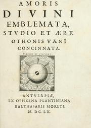 Cover of: Amoris divini emblemata