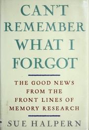 Cover of: Can't Remember What I Forgot