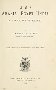 Cover of: Arabia, Egypt, India
