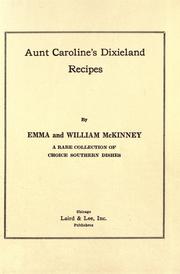 Cover of: Aunt Caroline's Dixieland recipes
