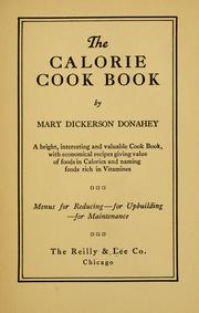 Cover of: The calorie cook book
