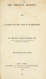 Cover of: The Christian ministry