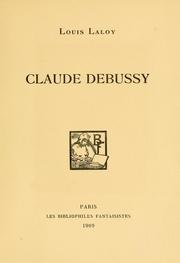 Cover of: Claude Debussy