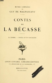 Cover of: Contes de la bécasse