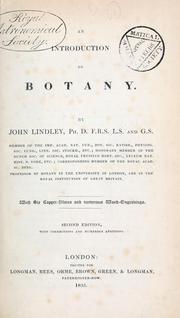 Cover of: An introduction to botany: 2d ed., with corrections and numerous additions.