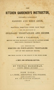 Cover of: The kitchen gardener's instructor