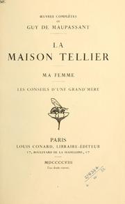 Cover of: La maison Tellier