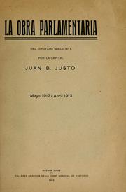 Cover of: La obra parlamentaria