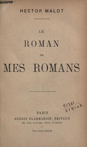 Cover of: Le roman de mes romans