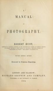 Cover of: A manual of photography