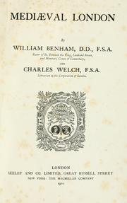 Cover of: Mediaeval London