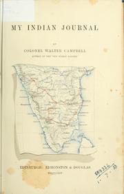 Cover of: My Indian Journal