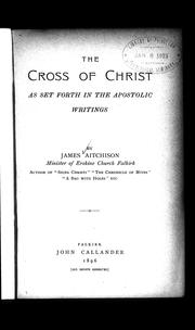 Cover image for The Cross of Christ as Set Forth in the Apostolic Writings