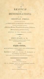 Cover of: A sketch of the denominations of the Christian world