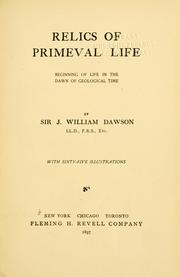 Cover of: Relics of primeval life