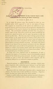 Cover of: Synopsis of the Silphidae of the United States with reference to the genera of other countries
