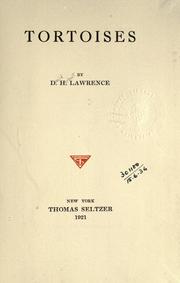 Cover of: Tortoises