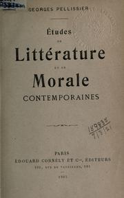 Cover image for Études De Littérature Et De Morale Contemporaines