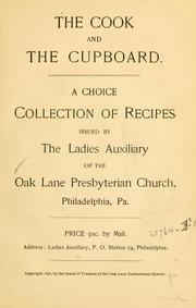 Cover of: The cook and the cupboard