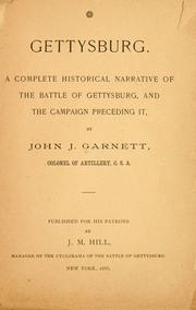 Cover of: Gettysburg