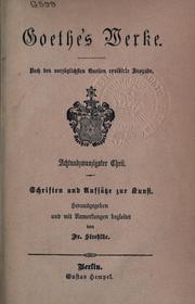 Cover of: Goethe's Werke