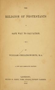 Cover of: The religion of Protestants: a safe way to salvation