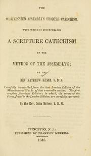 Cover of: Shorter catechism