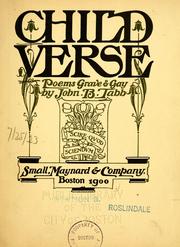 Cover of: Child verse