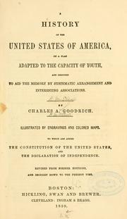 Cover image for A History of the United States of America, on a Plan Adapted to the Capacity of Youth ..